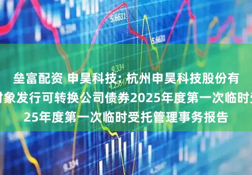 垒富配资 申昊科技: 杭州申昊科技股份有限公司向不特定对象发行可转换公司债券2025年度第一次临时受托管理事务报告