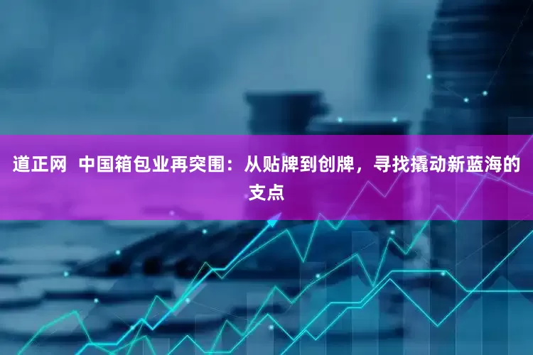 道正网  中国箱包业再突围：从贴牌到创牌，寻找撬动新蓝海的支点